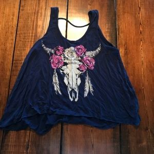 Charlotte Russe Cowskull Tank